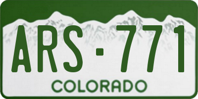 CO license plate ARS771
