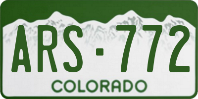 CO license plate ARS772