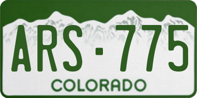 CO license plate ARS775