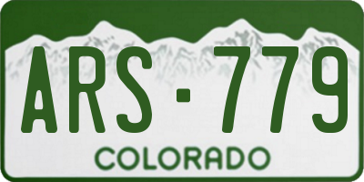 CO license plate ARS779