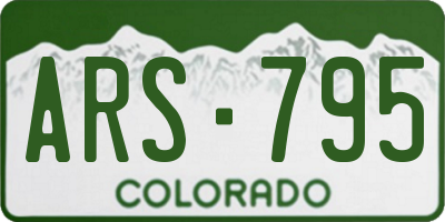 CO license plate ARS795
