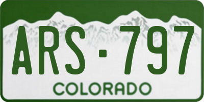 CO license plate ARS797