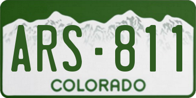 CO license plate ARS811