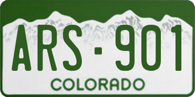 CO license plate ARS901