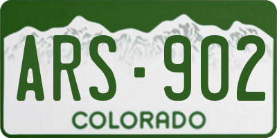 CO license plate ARS902