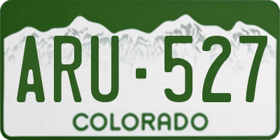 CO license plate ARU527