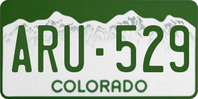 CO license plate ARU529
