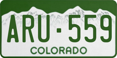 CO license plate ARU559