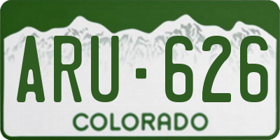 CO license plate ARU626