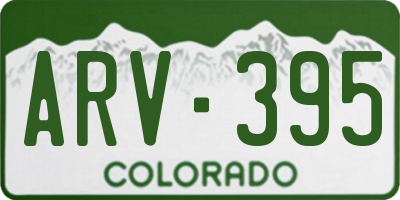 CO license plate ARV395