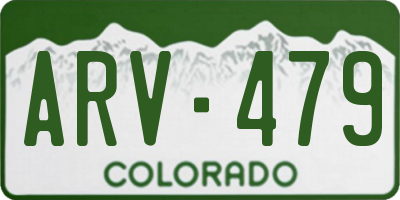 CO license plate ARV479