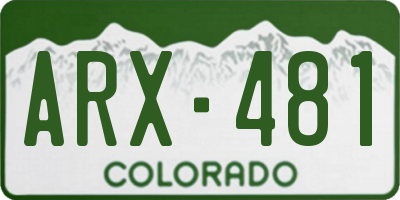 CO license plate ARX481