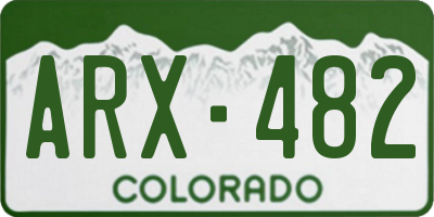 CO license plate ARX482