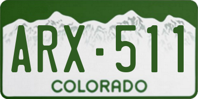 CO license plate ARX511