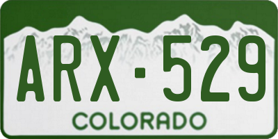 CO license plate ARX529