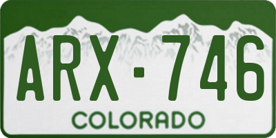 CO license plate ARX746