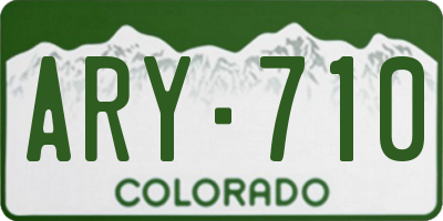 CO license plate ARY710