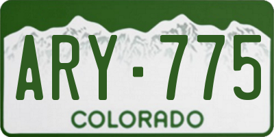 CO license plate ARY775