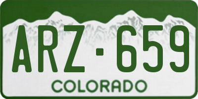 CO license plate ARZ659