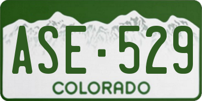 CO license plate ASE529