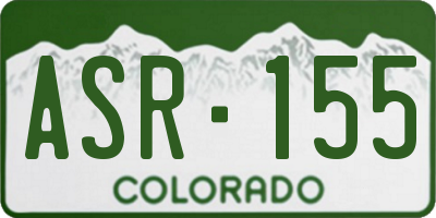 CO license plate ASR155