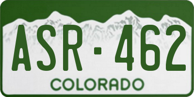 CO license plate ASR462