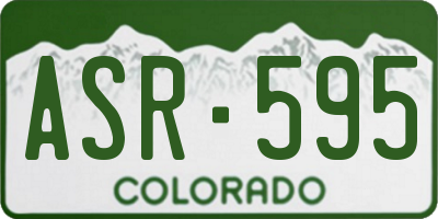 CO license plate ASR595
