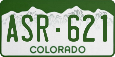 CO license plate ASR621