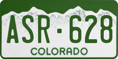 CO license plate ASR628