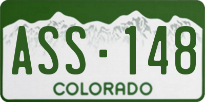 CO license plate ASS148