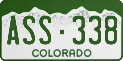 CO license plate ASS338