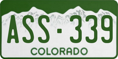 CO license plate ASS339