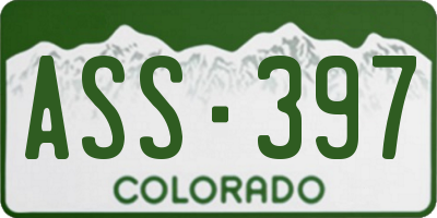 CO license plate ASS397