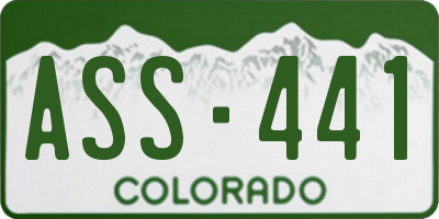 CO license plate ASS441