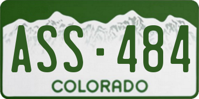 CO license plate ASS484