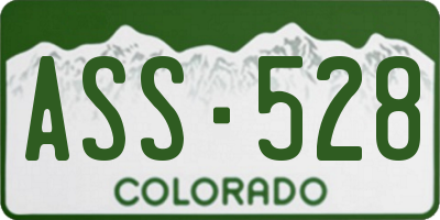 CO license plate ASS528