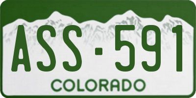 CO license plate ASS591