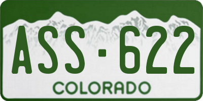 CO license plate ASS622