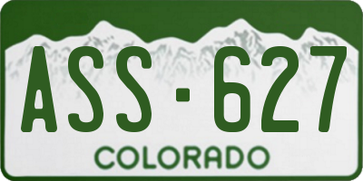 CO license plate ASS627