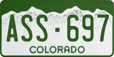CO license plate ASS697