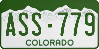 CO license plate ASS779