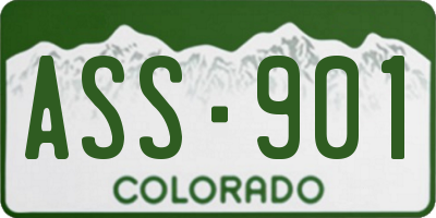 CO license plate ASS901