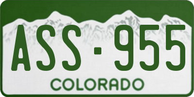 CO license plate ASS955