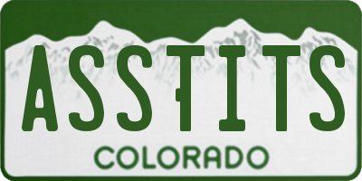 CO license plate ASSTITS