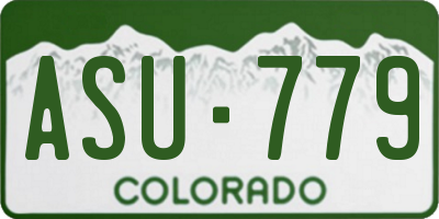 CO license plate ASU779