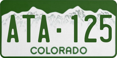 CO license plate ATA125