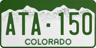 CO license plate ATA150