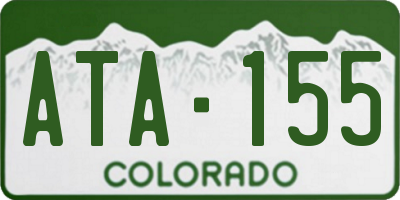 CO license plate ATA155