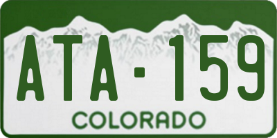 CO license plate ATA159