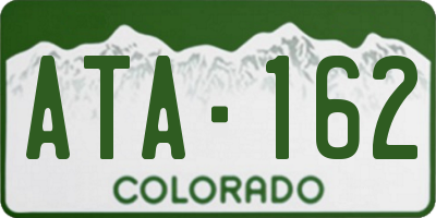 CO license plate ATA162